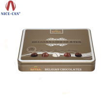 Special Metal Tin Box for Belgian Chocolates Tin Box Packaging